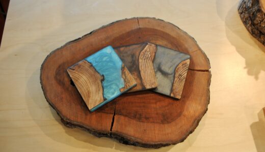 ウッドレジンコースター作り【ワークショップ】